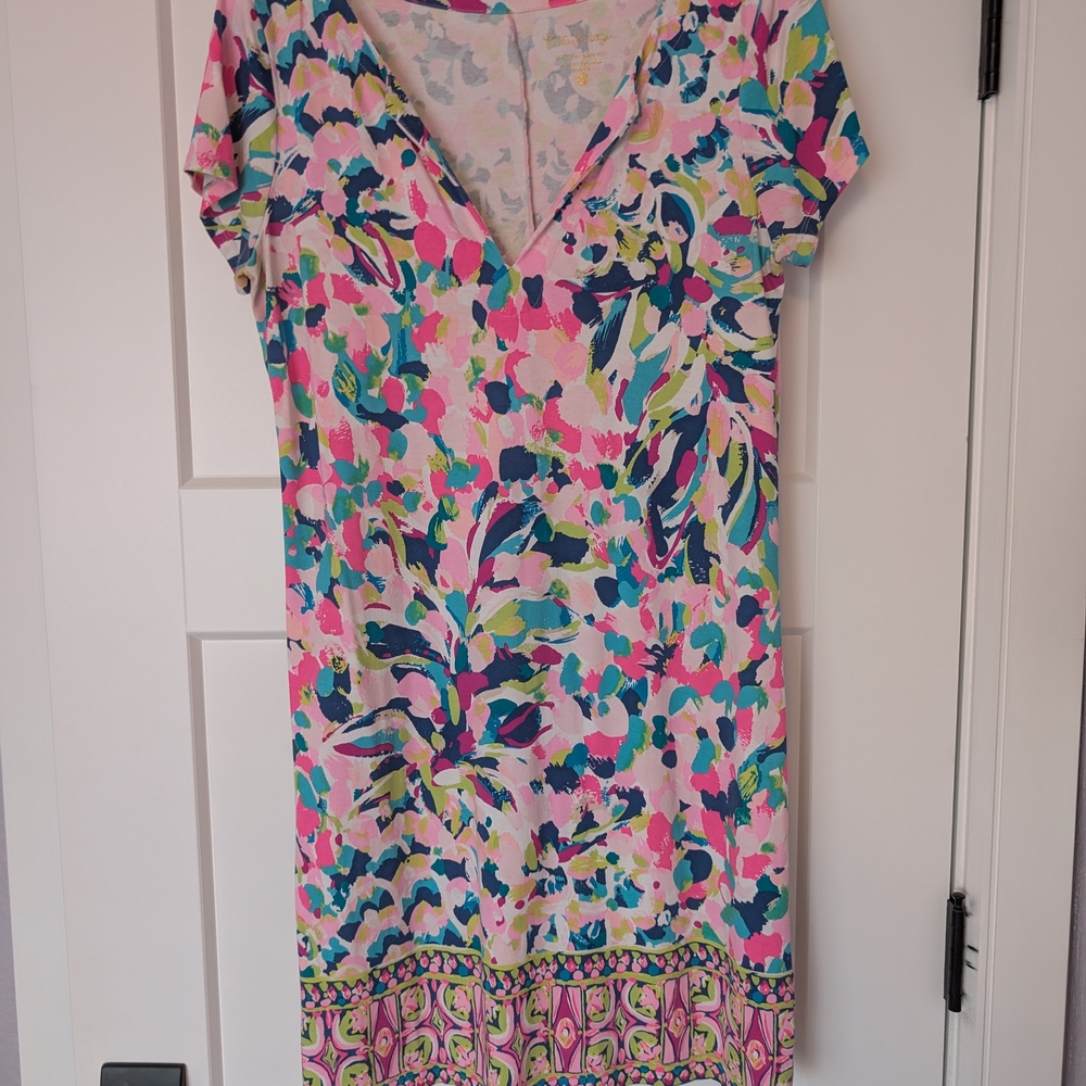 Lilly Pulitzer Colorful Floral Midi Dress